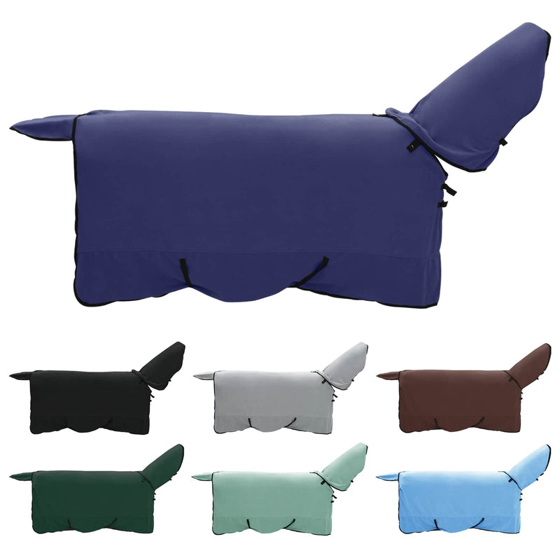 Afbeelding laden in galerijviewer, Vidaxl paardendeken marineblauw polyester
