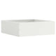Vidaxl tuinrand wit 40 x 40 x 13 cm staal