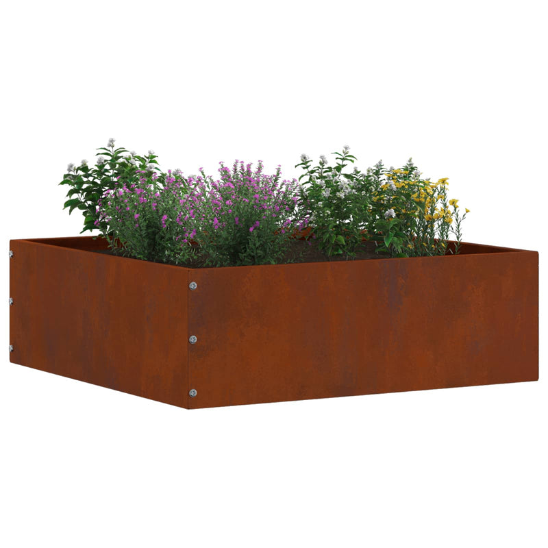 Afbeelding laden in galerijviewer, Vidaxl gazonrand 40 x 40 x 13 cm roestkleurig
