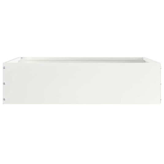 Vidaxl tuinrand wit 50 x 50 x 13 cm staal