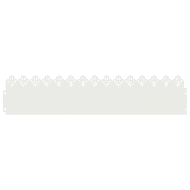 Afbeelding laden in galerijviewer, Vidaxl gazonranden 20 pcs wit 103 x 0,05 x 22 cm staal
