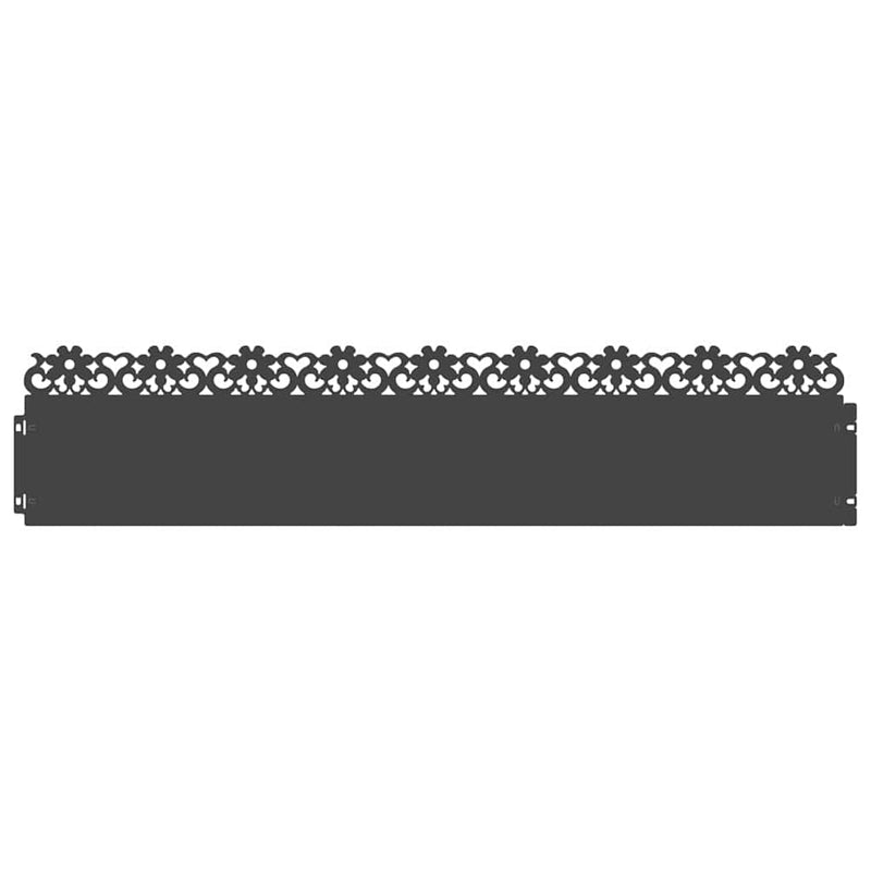 Afbeelding laden in galerijviewer, Vidaxl gazonranden 30 pcs zwart 103 x 0,05 x 22 cm staal
