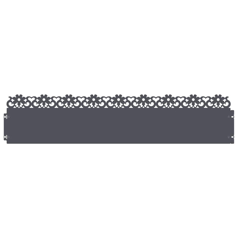 Afbeelding laden in galerijviewer, Vidaxl gazonranden 10 pcs antraciet 103 x 0,05 x 22 cm staal
