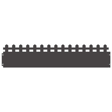 Vidaxl gazonranden 20 pcs zwart 103 x 0,05 x 22 cm staal