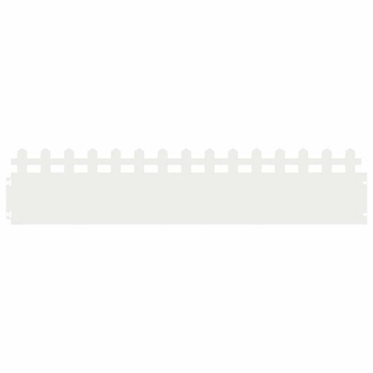 Vidaxl gazonranden 20 pcs wit 103 x 0,05 x 22 cm staal