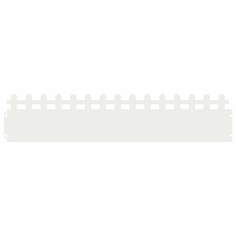 Afbeelding laden in galerijviewer, Vidaxl gazonranden 30 pcs wit 103 x 0,05 x 22 cm staal
