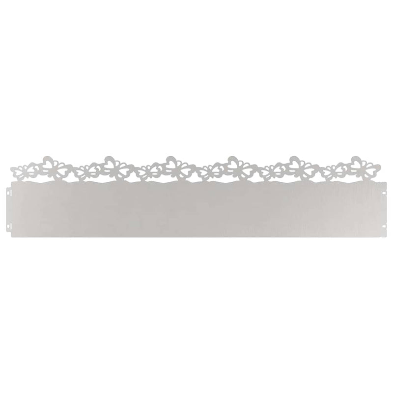 Afbeelding laden in galerijviewer, Vidaxl gazonranden 30 pcs zilver 103 x 0,05 x 22 cm roestvrij staal
