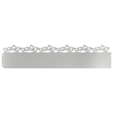 Vidaxl gazonranden 20 pcs zilver 103 x 0,05 x 22 cm