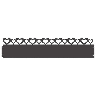 Vidaxl gazonranden 30 pcs zwart 103 x 0,05 x 22 cm staal