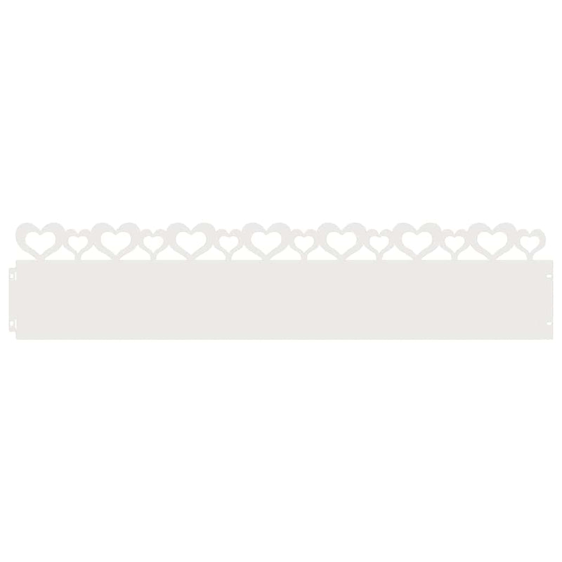Afbeelding laden in galerijviewer, Vidaxl gazonranden 30 pcs wit 103 x 0,05 x 22 cm staal
