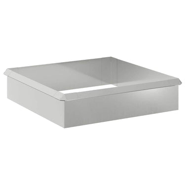 Vidaxl slakkenhekken 8 pcs zilver gegalvaniseerd staal
