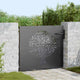 Vidaxl tuinpoort met slot zwart 85 x 100 cm poedergecoat staal