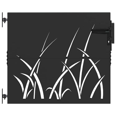 Vidaxl tuinpoort met slot zwart 85 x 100 cm poedergecoat staal