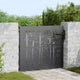 Vidaxl tuinpoort met slot zwart 85 x 175 cm poedergecoat staal