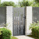 Vidaxl tuinpoort 85 x 200 cm poedergecoat staal zwart vergrendelbaar