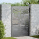 Vidaxl tuinpoort met slot zwart 85 x 125 cm poedergecoat staal