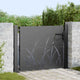 Vidaxl tuinpoort met slot zwart 110 x 105 cm poedergecoat staal