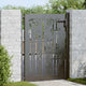 Vidaxl tuinpoort met slot zwart 110 x 155 cm gepoedercoat staal