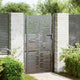 Vidaxl tuinpoort met slot zwart 110 x 205 cm gepoedercoat staal