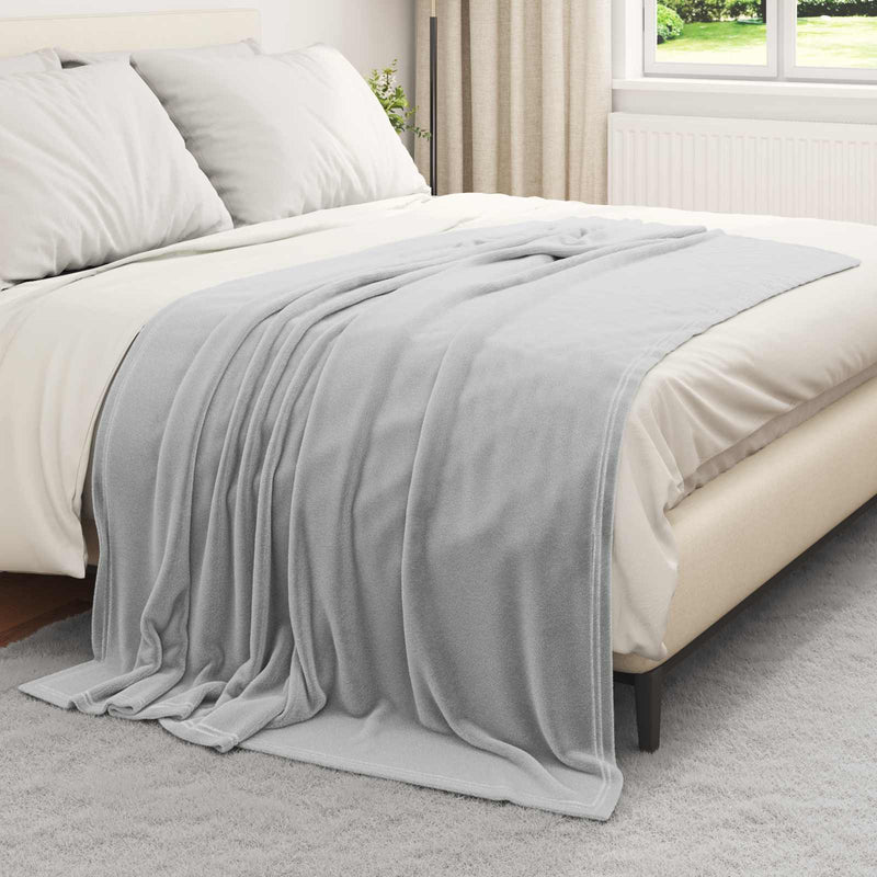 Afbeelding laden in galerijviewer, Vidaxl gooi deken grijs 150 x 200 cm fleece
