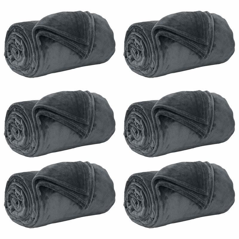 Afbeelding laden in galerijviewer, Vidaxl kleden 6 st donkergrijs 200 x 150 cm 4,68 kg fleece
