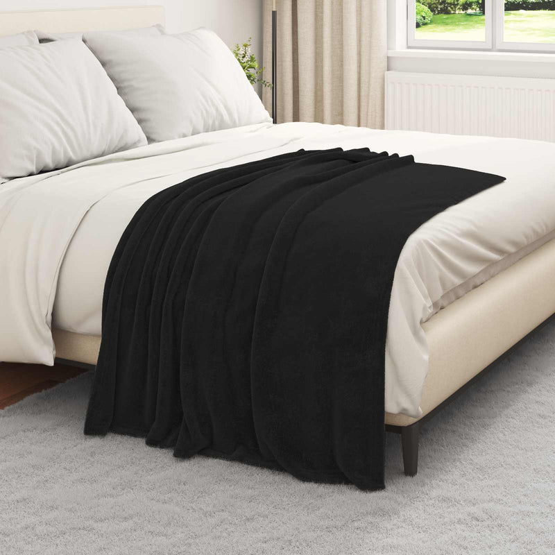 Afbeelding laden in galerijviewer, Vidaxl kleden 6 st zwart 150 x 130 cm 3,04 kg fleece
