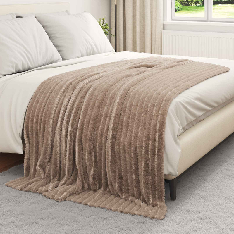 Afbeelding laden in galerijviewer, Vidaxl plaid camel 200 x 150 cm 0,8 kg fleece
