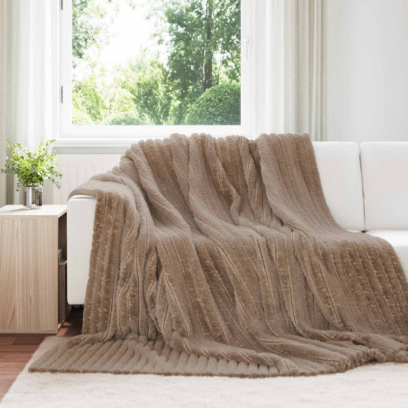 Afbeelding laden in galerijviewer, Vidaxl gooi deken kameel 270 x 240 cm fleece
