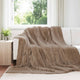 Vidaxl gooi deken kameel 270 x 240 cm fleece
