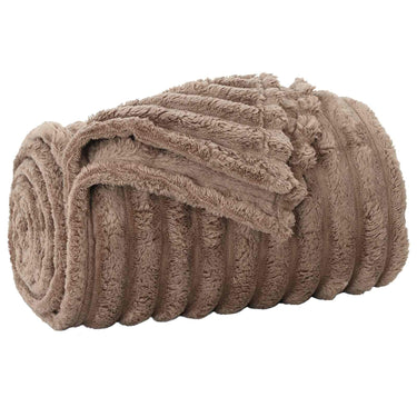 Vidaxl gooi deken kameel 270 x 240 cm fleece