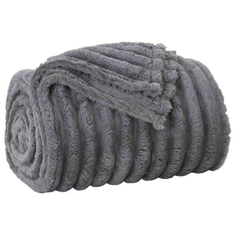 Afbeelding laden in galerijviewer, Vidaxl plaid donkergrijs 200 x 150 cm 0,8 kg fleece
