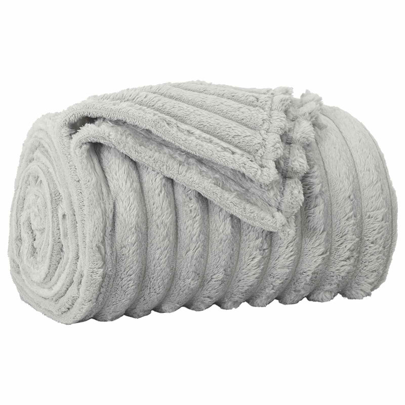 Afbeelding laden in galerijviewer, Vidaxl gooi deken grijs 200 x 150 cm fleece
