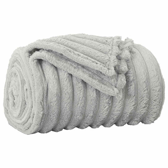 Vidaxl gooi deken grijs 200 x 150 cm fleece