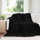 Vidaxl gooi deken zwart 270 x 240 cm fleece