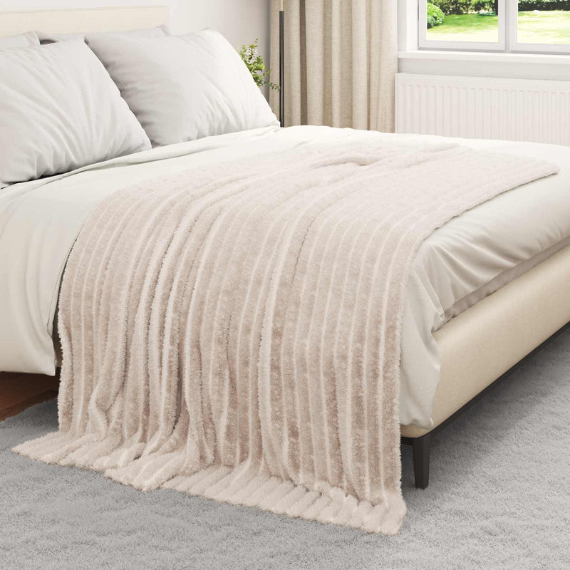 Afbeelding laden in galerijviewer, Vidaxl kleden 6 pcs beige 200 x 150 cm fleece
