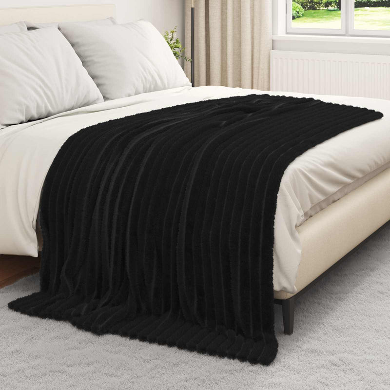 Afbeelding laden in galerijviewer, Vidaxl kleden 6 pcs zwart 200 x 150 cm fleece
