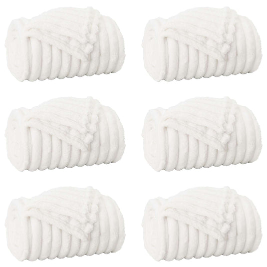 Vidaxl kleden 6 pcs wit 240 x 220 cm fleece