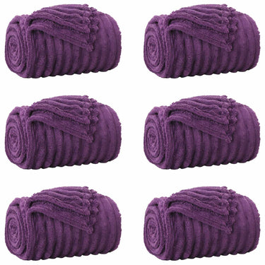 Vidaxl kleden 6 pcs paars 150 x 130 cm fleece