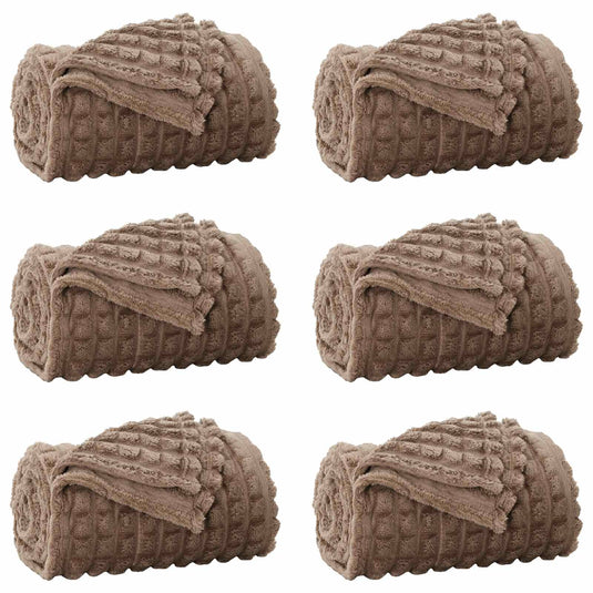 Vidaxl kleden 6 pcs kameel 200 x 150 cm fleece