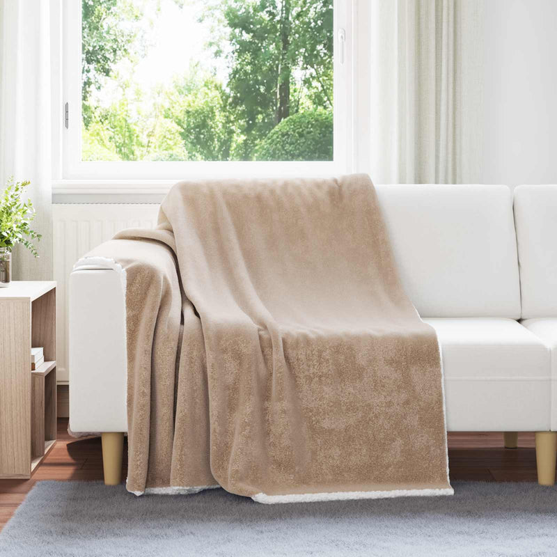Afbeelding laden in galerijviewer, Vidaxl plaid camel 200 x 150 cm 1,64 kg fleece
