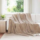 Vidaxl gooi deken kameel 220 x 240 cm fleece