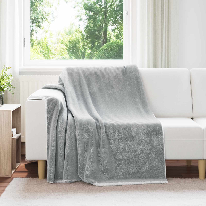 Afbeelding laden in galerijviewer, Vidaxl plaid grijs 200 x 150 cm 1,64 kg fleece
