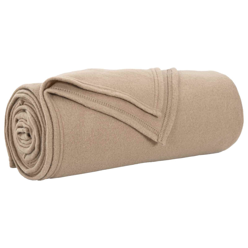 Afbeelding laden in galerijviewer, Vidaxl plaid camel 170 x 130 cm 0,34 kg fleece
