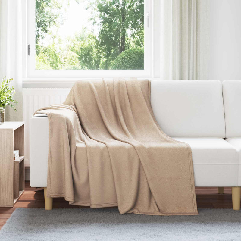 Afbeelding laden in galerijviewer, Vidaxl plaid camel 200 x 150 cm 0,45 kg fleece
