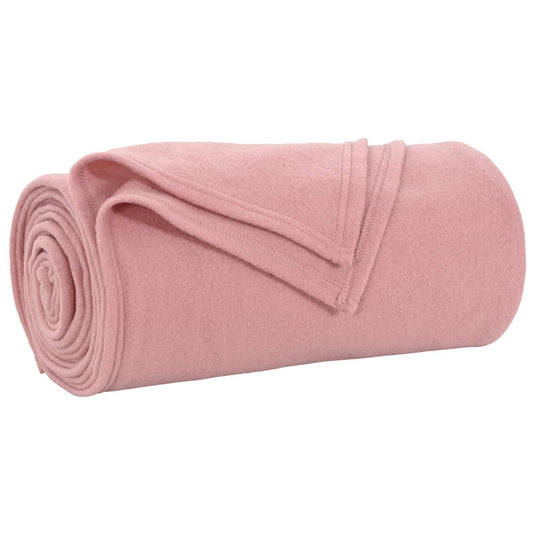 Vidaxl gooi deken roze 170 x 130 cm fleece