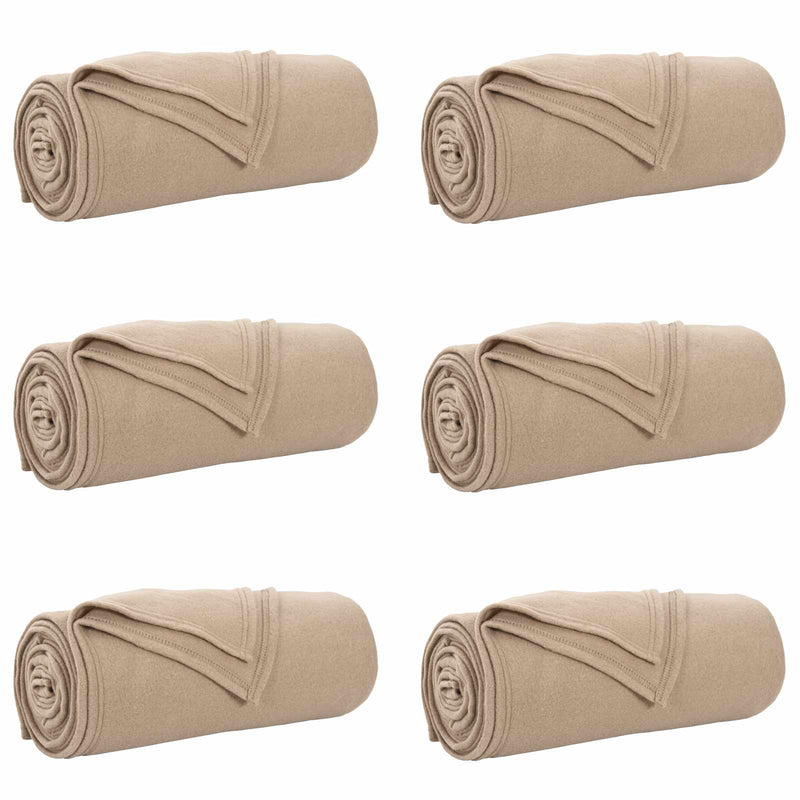 Afbeelding laden in galerijviewer, Vidaxl kleden 6 st camel 170 x 130 cm 1.97 kg fleece
