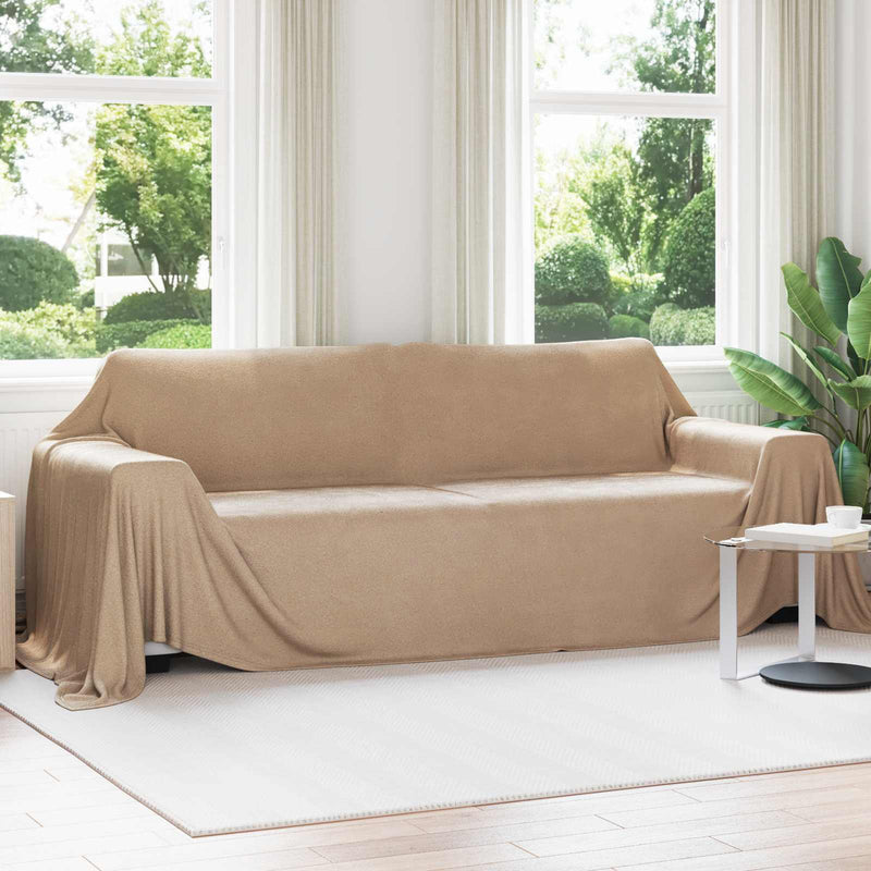 Afbeelding laden in galerijviewer, Vidaxl gooi deken kameel 350 x 270 cm fleece
