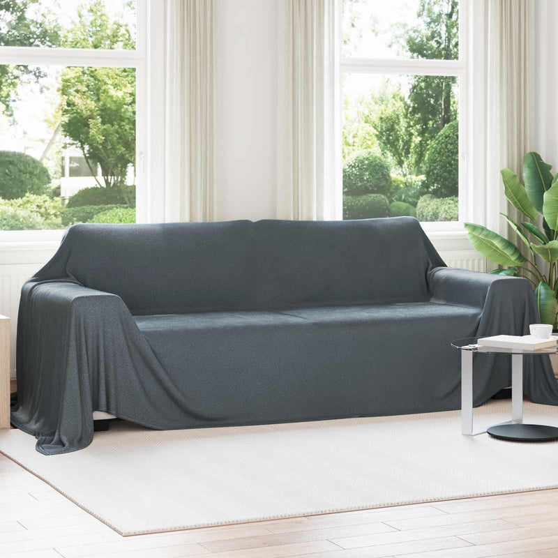 Afbeelding laden in galerijviewer, Vidaxl plaid donkergrijs 350 x 270 cm 1,3 kg fleece

