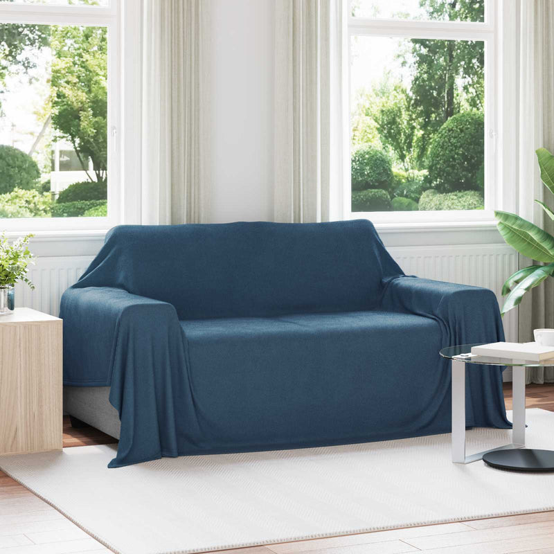 Afbeelding laden in galerijviewer, Vidaxl plaid marineblauw 280 x 210 cm 0,79 kg fleece
