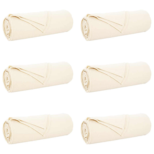 Vidaxl kleden 6 pcs crème 280 x 210 cm fleece